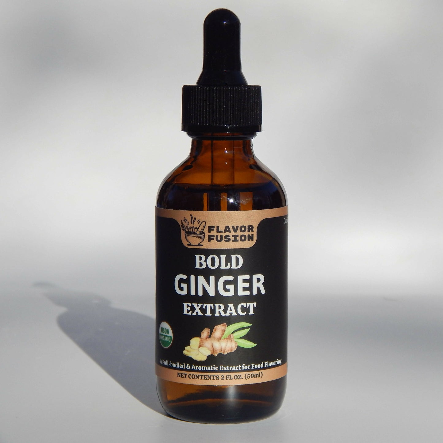 FLAVOR FUSION Organic Ginger Extract- 2 fl oz