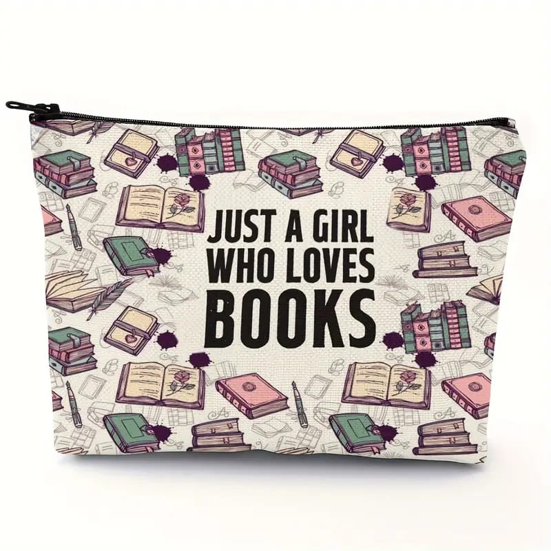 Book Lovers, Makeup Bag, Book Bag, Book Love, Book Girl, Book Gift, Nerdy Gift