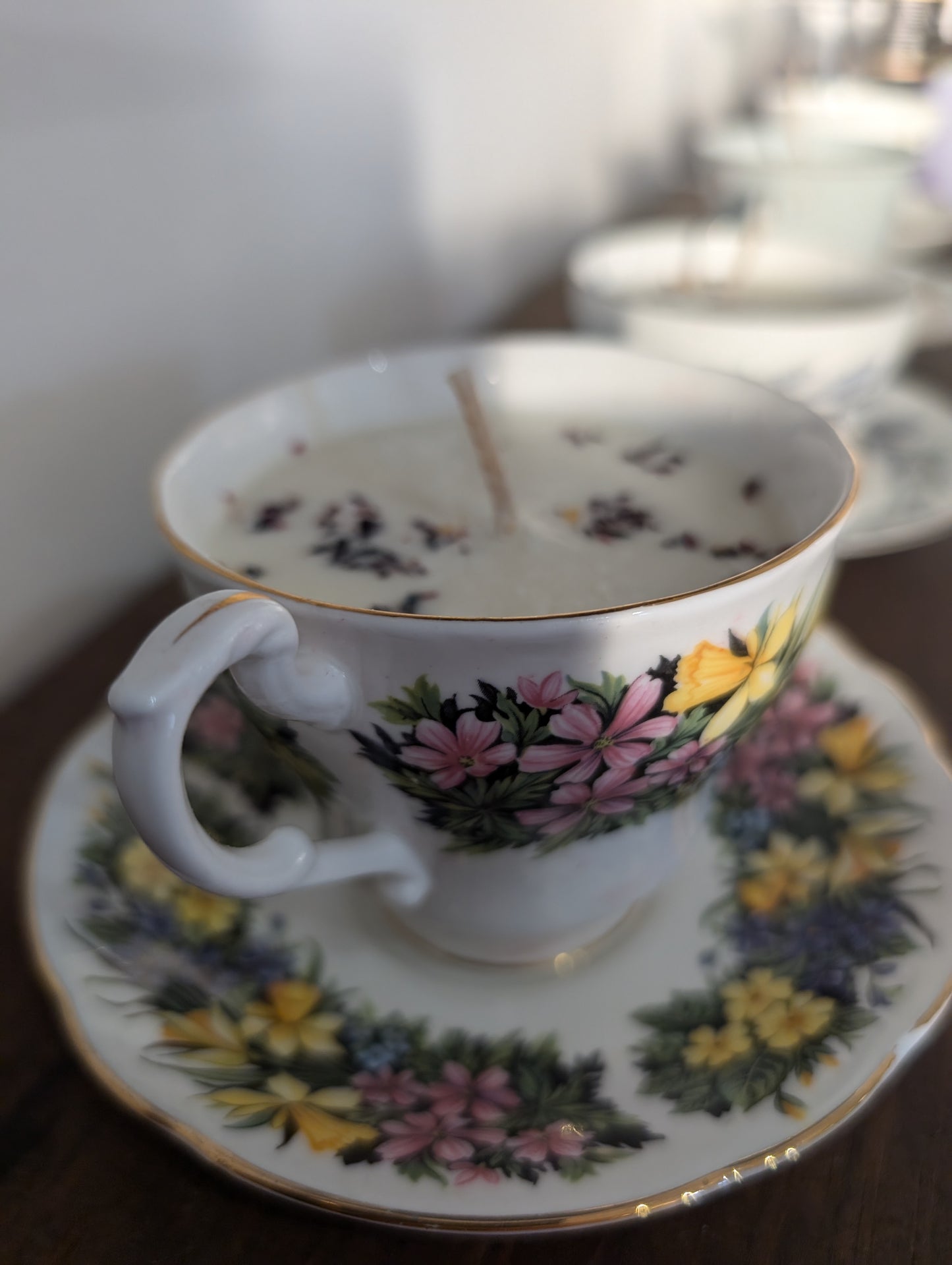 Tea cup Candle, Vintage Tea cup Candle Tea Cup, Tea Lover, Decorative