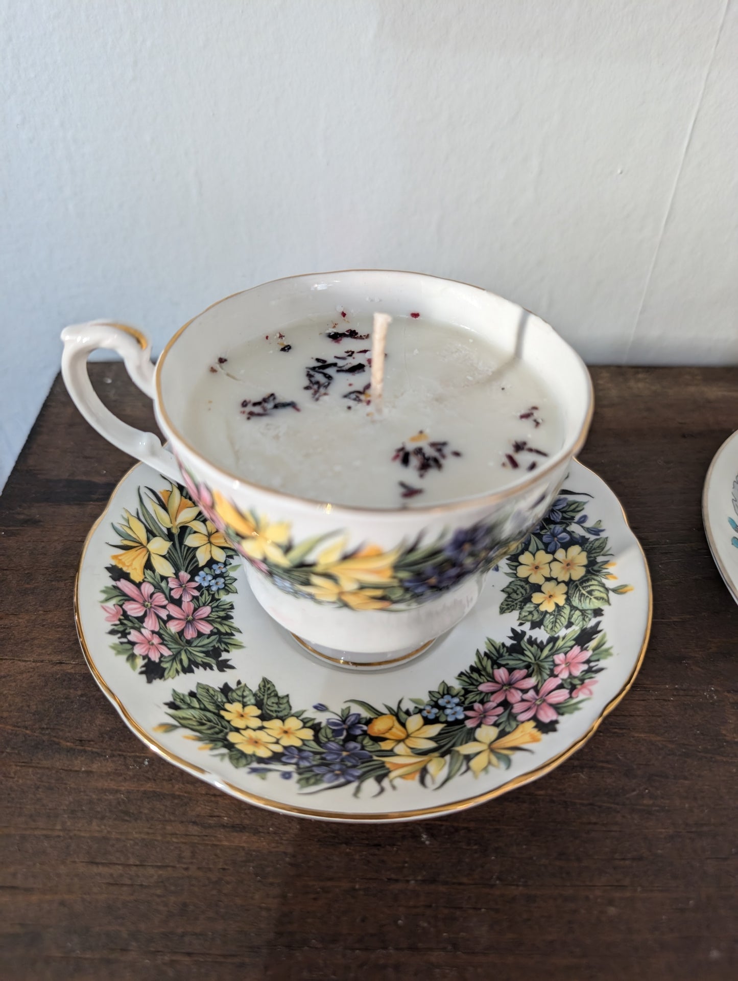 Tea cup Candle, Vintage Tea cup Candle Tea Cup, Tea Lover, Decorative