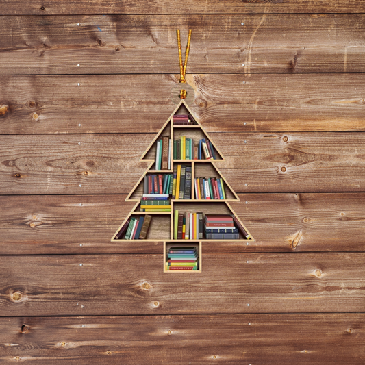 Bookshelf Tree Ornament