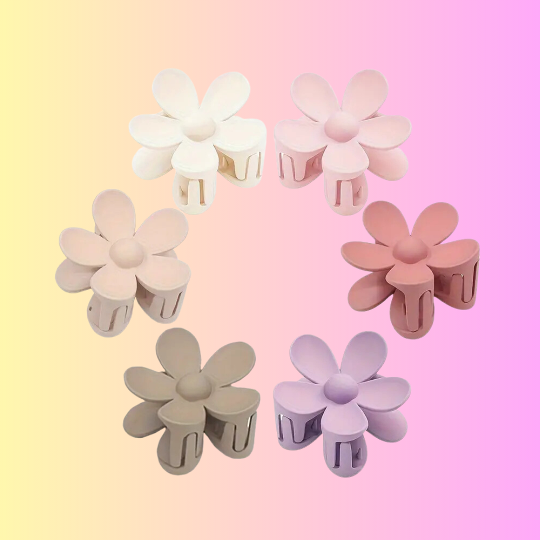 Large Flower Clips