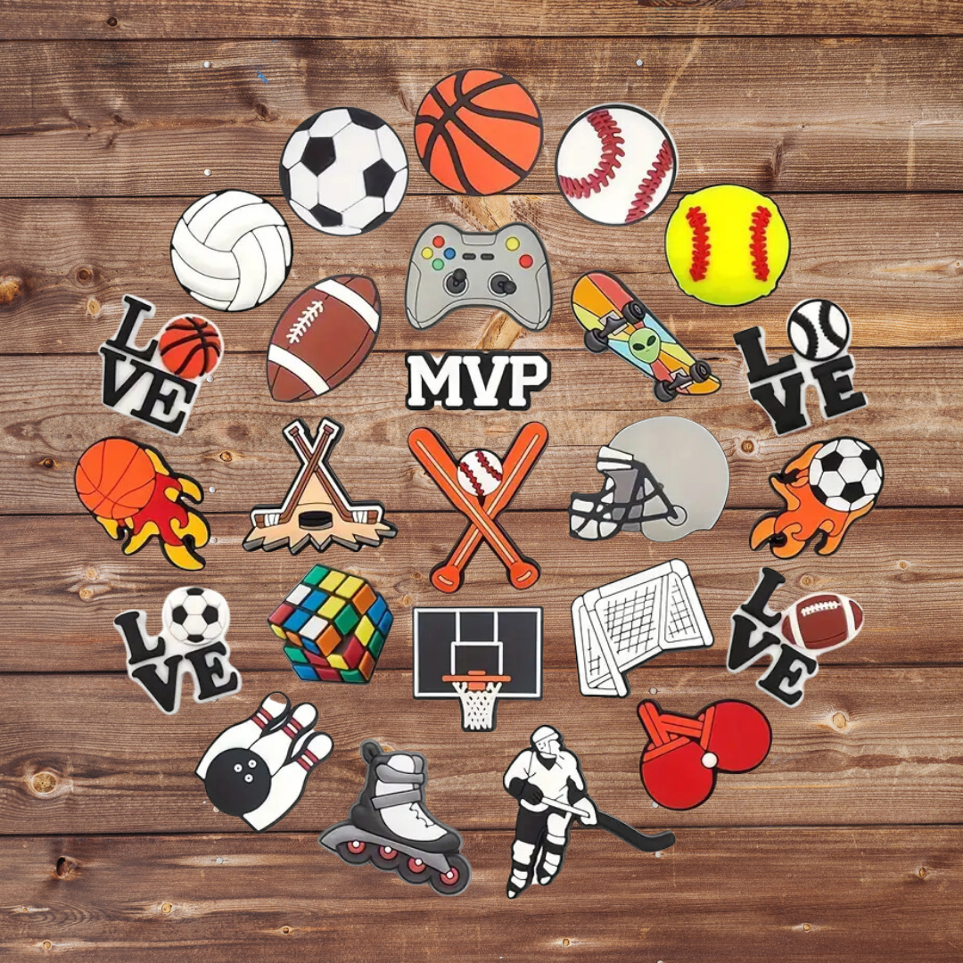 Sports And Gaming Croc Charms