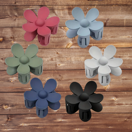 Large Flower Clips