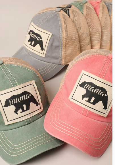 Mama Bear Trucker Patch Hat