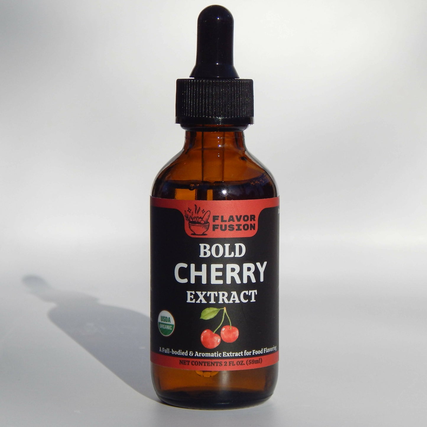 FLAVOR FUSION Organic Cherry Extract- 2 fl oz